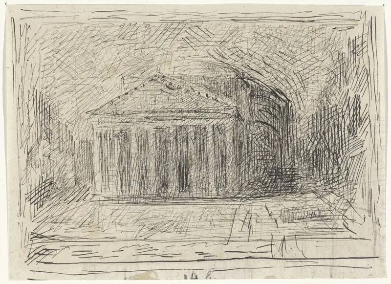 Gezicht op het Pantheon Wall Art by Thomas Cool - High-Resolution Digital Print