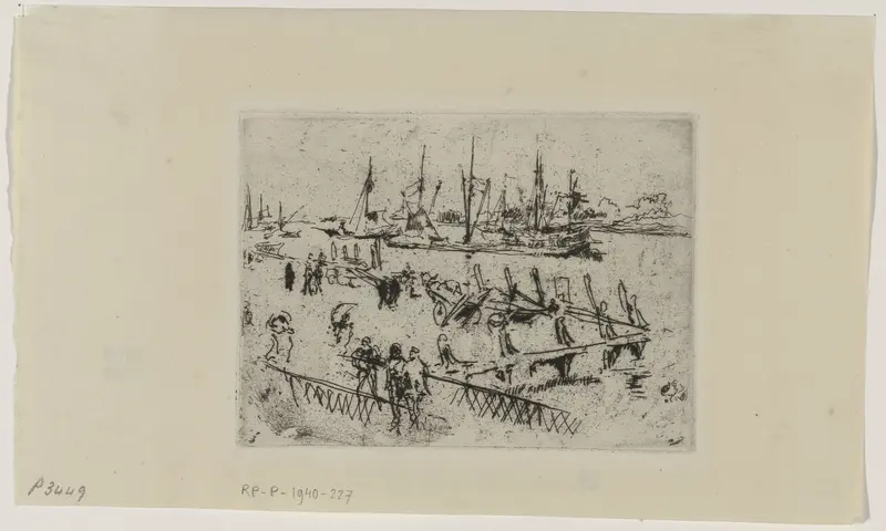 Gezicht op het Papendrechtsche Veer te Dordrecht Wall Art by Unknown - High-Resolution Digital Print