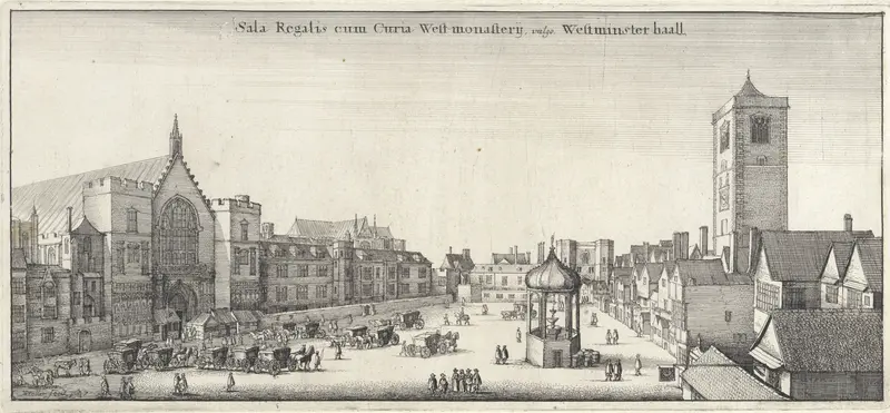 Gezicht op het plein voor Westminster Hall, Londen Wall Art by Unknown - High-Resolution Digital Print