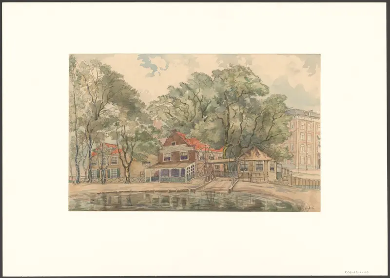 Gezicht op het Polderhuis aan de Boerenwetering Wall Art by Unknown - High-Resolution Digital Print