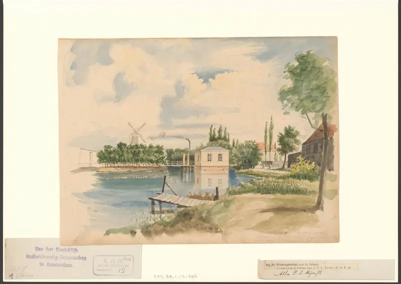 Gezicht op het Polderhuis Wall Art by Unknown - High-Resolution Digital Print