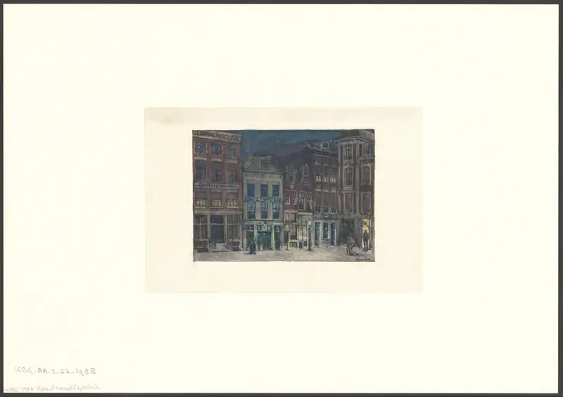 Gezicht op het Rembrandtplein Wall Art by Unknown - High-Resolution Digital Print