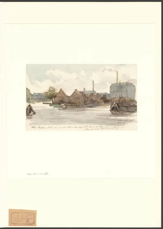 Gezicht op het Roeterseiland en de Muidergracht Wall Art by Unknown - High-Resolution Digital Print
