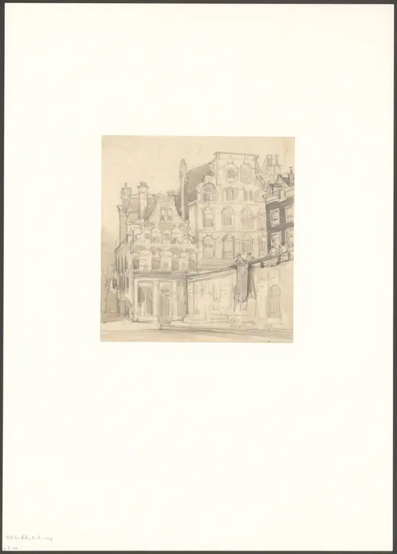 Gezicht op het Rokin, hoek Kromme Elleboogsteeg Wall Art by Unknown - High-Resolution Digital Print