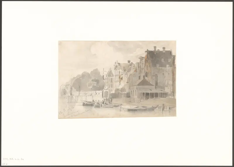 Gezicht op het Singel bij de Haarlemmersluis Wall Art by Unknown - High-Resolution Digital Print