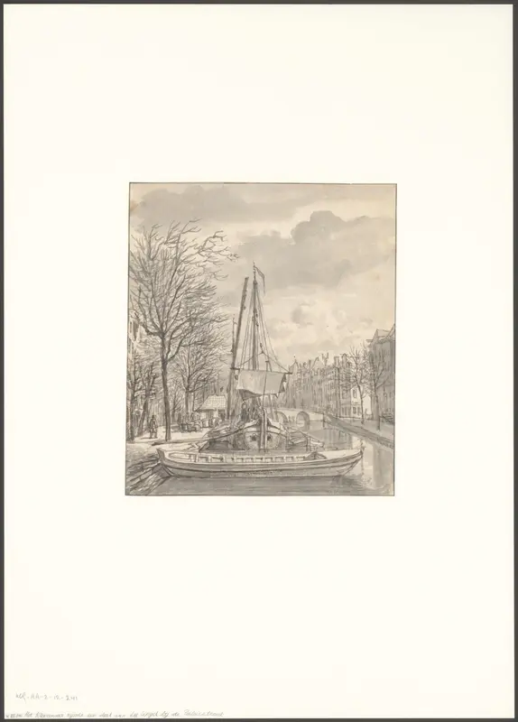 Gezicht op het Singel bij de Kleerenveer Wall Art by Gerrit Lamberts - High-Resolution Digital Print