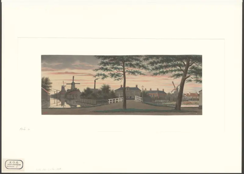 Gezicht op het Singel bij de Raampoort Wall Art by Unknown - High-Resolution Digital Print