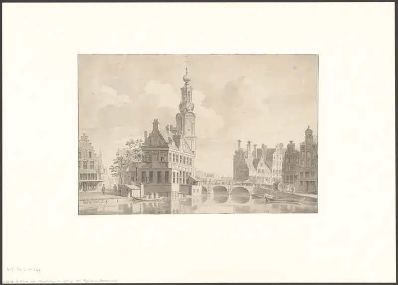 Gezicht op het Singel gezien naar de Munt Wall Art by Jan ten Compe - High-Resolution Digital Print