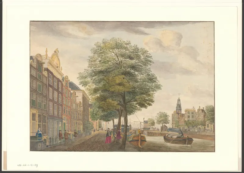 Gezicht op het Singel, hoek Brouwersgracht Wall Art by Unknown - High-Resolution Digital Print