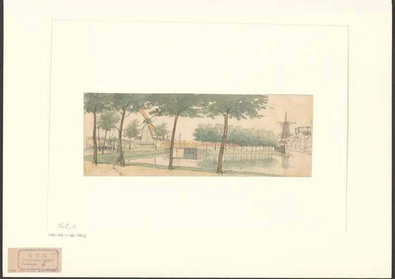 Gezicht op het Singel tussen de Leidsepoort en Raampoort Wall Art by Unknown - High-Resolution Digital Print