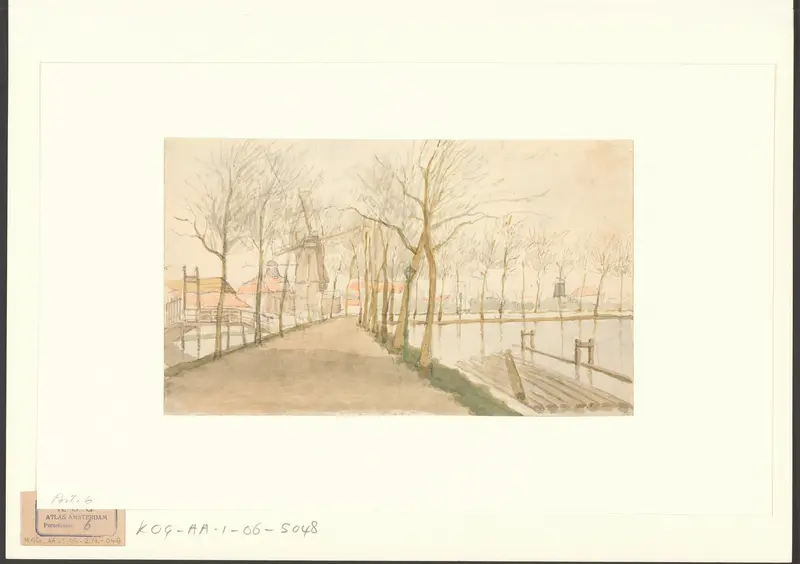 Gezicht op het Singel tussen de Raampoort en de Zaagmolenpoort Wall Art by Unknown - High-Resolution Digital Print