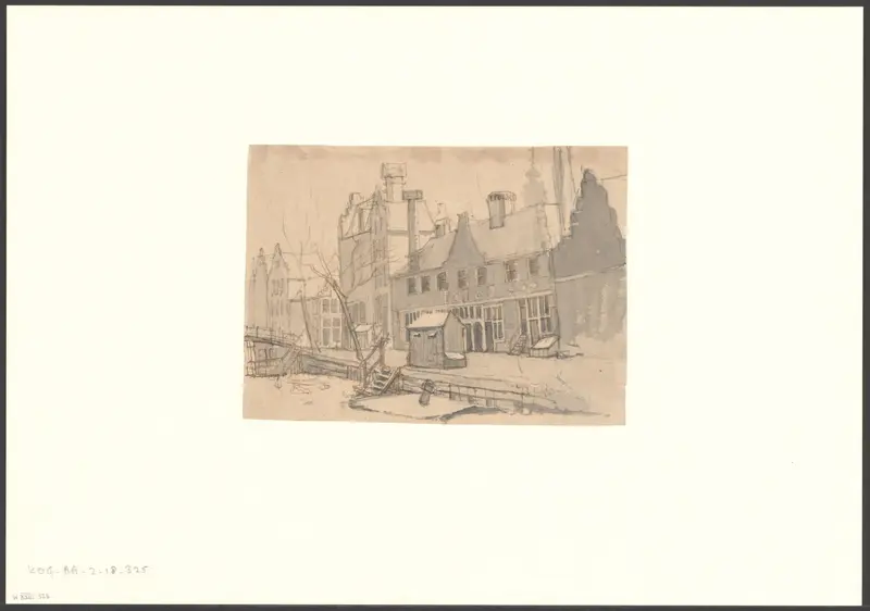 Gezicht op het Sint Andrieshofje aan de Egelantiersgracht Wall Art by Gerrit Lamberts - High-Resolution Digital Print