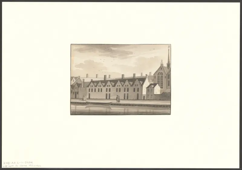 Gezicht op het Sint Claraklooster Wall Art by anonymous - High-Resolution Digital Print