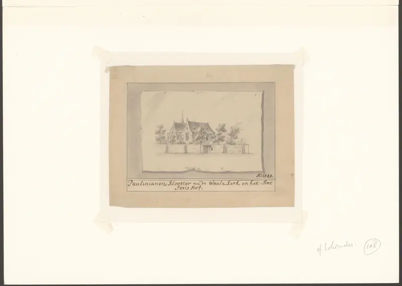 Gezicht op het Sint-Paulusbroedersklooster te Amsterdam Wall Art by Unknown - High-Resolution Digital Print