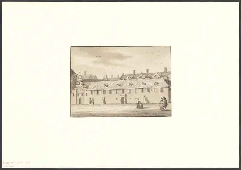 Gezicht op het Sint Pieters Gasthuis Wall Art by anonymous - High-Resolution Digital Print