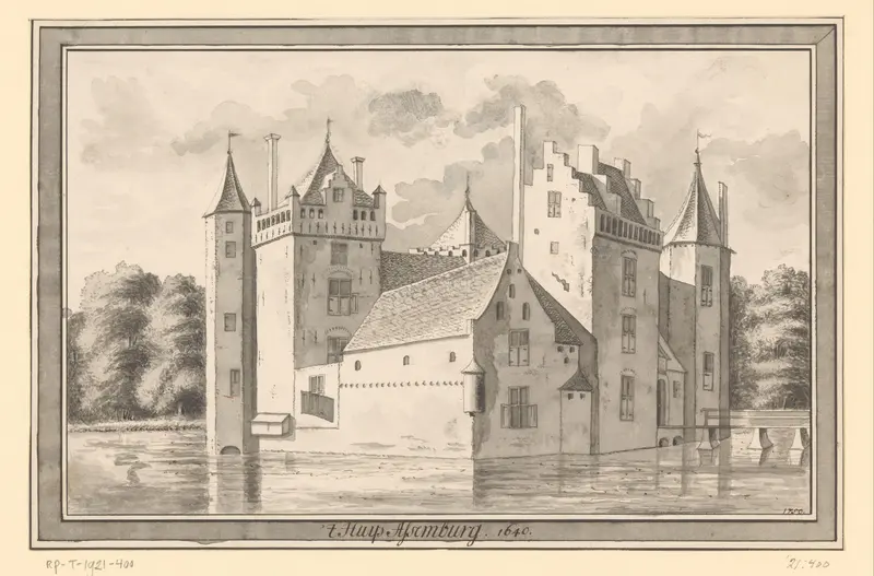Gezicht op het Slot Assumburg bij Heemskerk, 1640 Wall Art by Unknown - High-Resolution Digital Print