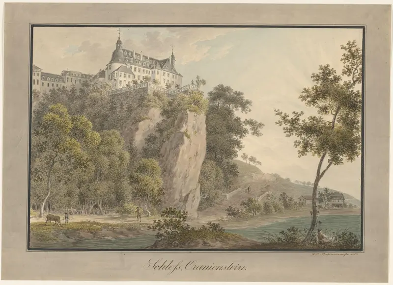 Gezicht op het slot Oranienstein Wall Art by Friedrich Christian Reinermann - High-Resolution Digital Print