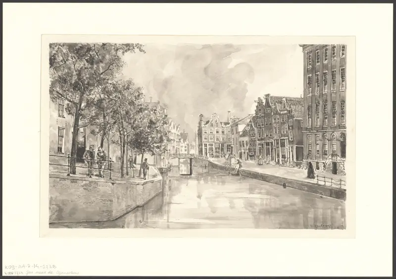 Gezicht op het Spui naar de Osjessluis Wall Art by Unknown - High-Resolution Digital Print