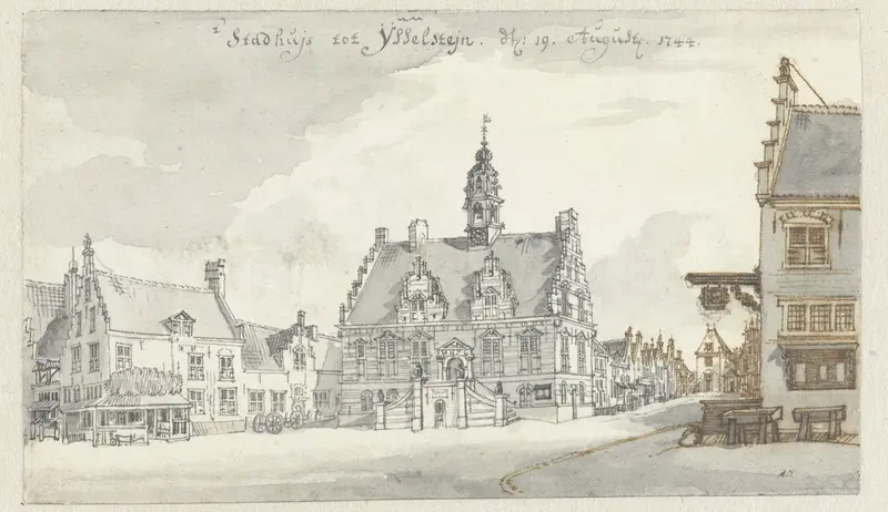 Gezicht op het stadhuis van IJsselstein Wall Art by Jan de Beijer - High-Resolution Digital Print