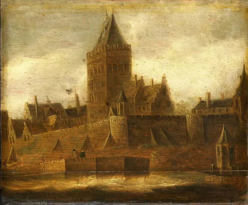 Gezicht op het Valkhof te Nijmegen Wall Art by Unknown - High-Resolution Digital Print