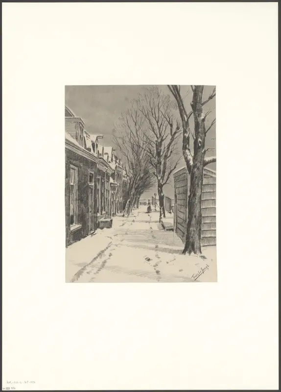 Gezicht op het Visserspad vanaf de Schollenbrug Wall Art by Unknown - High-Resolution Digital Print