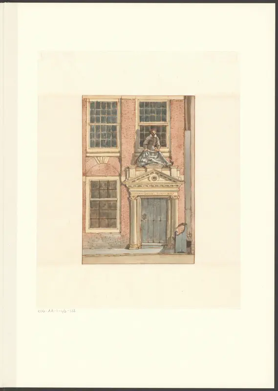 Gezicht op het voormalige Huidenkopers gildehuis op Rusland 7 Wall Art by Unknown - High-Resolution Digital Print