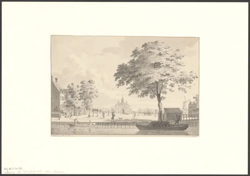 Gezicht op het Weesperplein en de Weesperpoort vanaf de Nieuwe Achtergracht Wall Art by Unknown - High-Resolution Digital Print