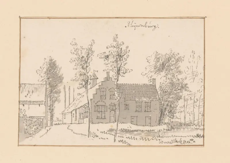 Gezicht op hofstede Rijnenburg bij Jutphaas Wall Art by anonymous - High-Resolution Digital Print
