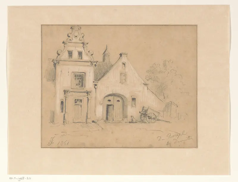 Gezicht op huis de Borgel bij Deventer