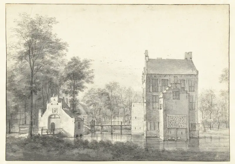 Gezicht op huis Groenewoude, gezien vanuit het oosten Wall Art by Roelant Roghman - High-Resolution Digital Print