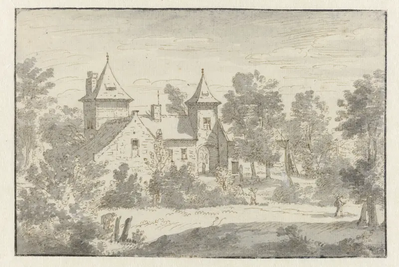 Gezicht op Huis Pot bij Nivelles, Waals-Brabant Wall Art by Josua de Grave - High-Resolution Digital Print