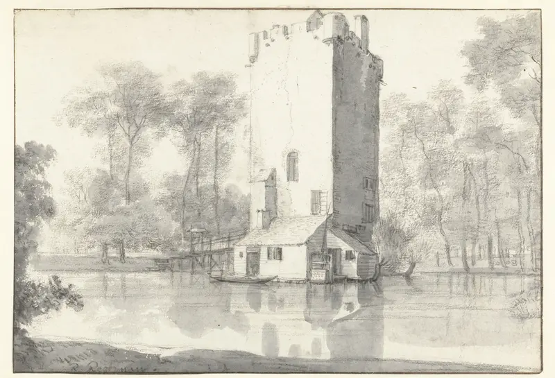 Gezicht op Huis te Vleuten, gezien vanuit het noorden Wall Art by Roelant Roghman - High-Resolution Digital Print