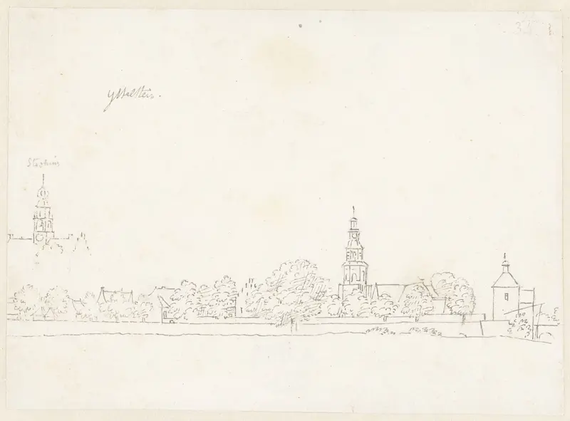 Gezicht op IJsselstein Wall Art by Cornelis Pronk - High-Resolution Digital Print