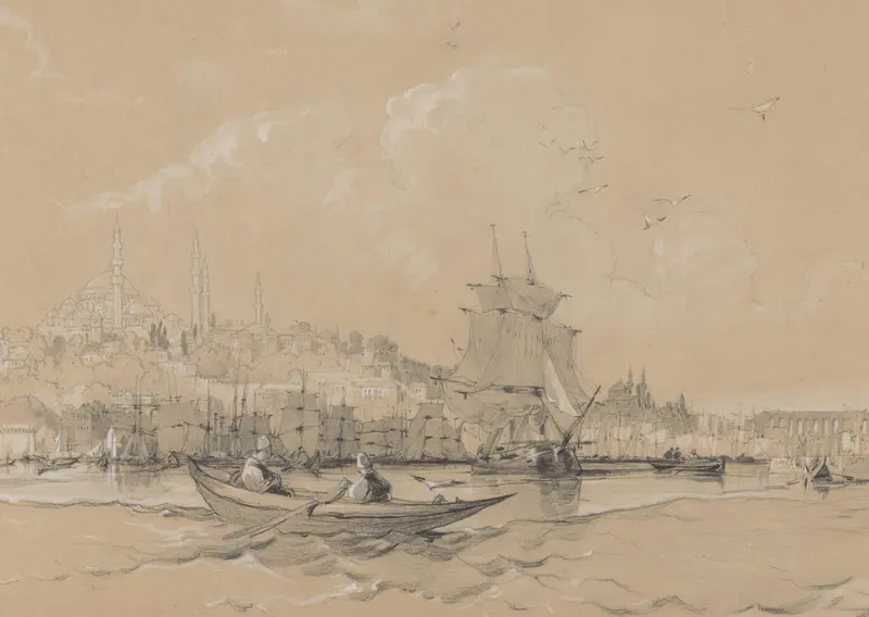 Gezicht op Istanbul, de oude stad, vanaf de Gouden Hoorn Wall Art by Coke Smyth - High-Resolution Digital Print