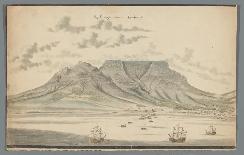 Gezicht op Kaapstad (linkerhelft) Wall Art by Johannes Schumacher - High-Resolution Digital Print