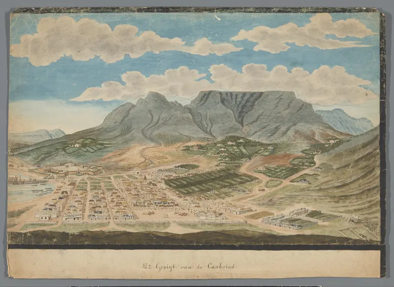 Gezicht op Kaapstad (rechterhelft) Wall Art by Johannes Schumacher - High-Resolution Digital Print