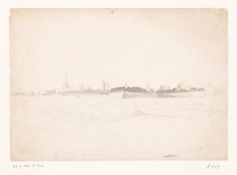 Gezicht op Kamerijk Wall Art by anonymous - High-Resolution Digital Print