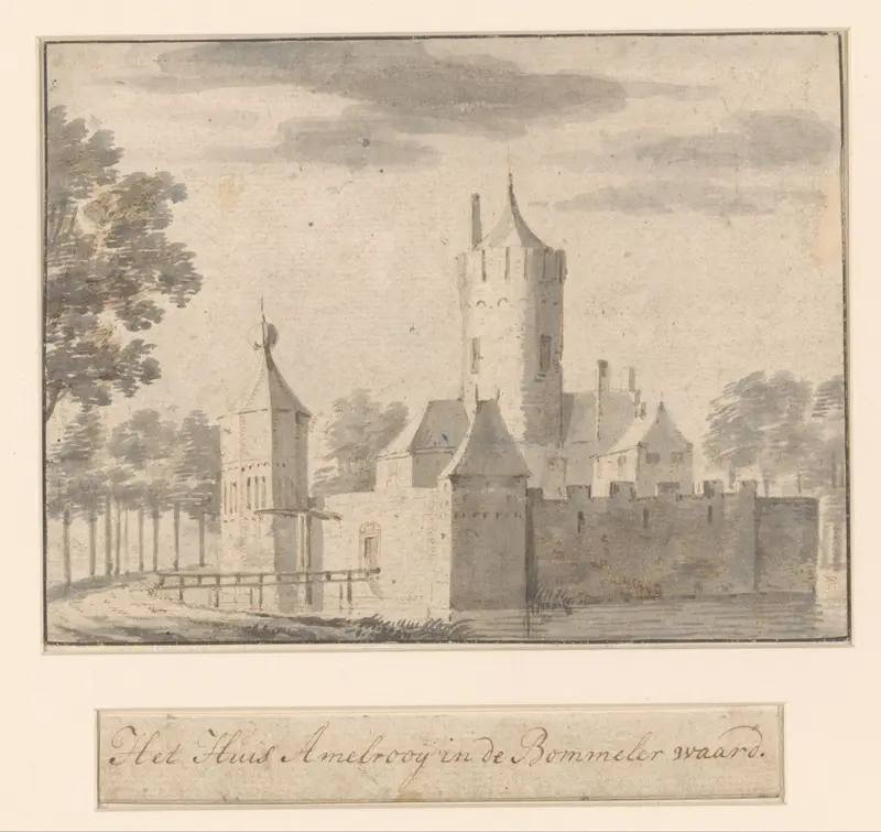 Gezicht op Kasteel Ammersoyen Wall Art by anonymous - High-Resolution Digital Print