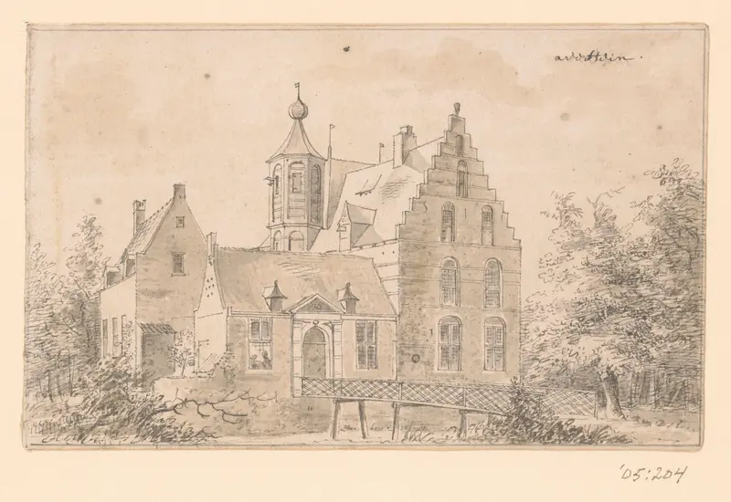 Gezicht op Kasteel Avestein bij Dinther Wall Art by anonymous - High-Resolution Digital Print