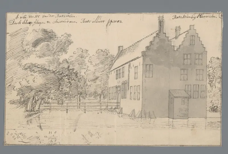 Gezicht op kasteel Batestein bij Harmelen Wall Art by Unknown - High-Resolution Digital Print