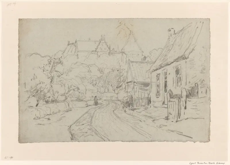 Gezicht op kasteel Bentheim Wall Art by Egbert Rubertus Derk Schaap - High-Resolution Digital Print