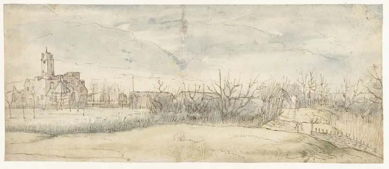 Gezicht op Kasteel Crayenhof te Zwijndrecht, 1606 Wall Art by Unknown - High-Resolution Digital Print