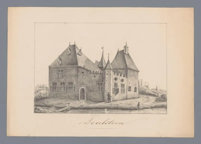 Gezicht op Kasteel Develstein Wall Art by anonymous - High-Resolution Digital Print