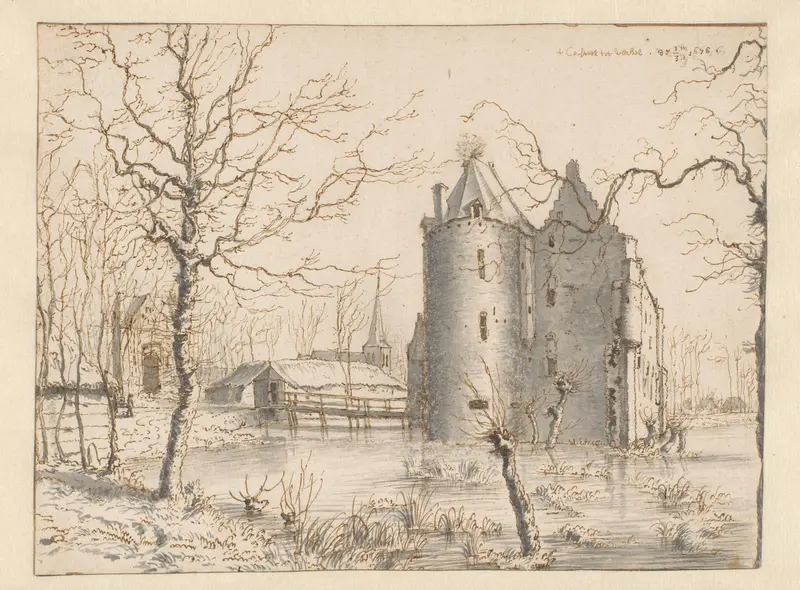 Gezicht op Kasteel Frisselstein, Veghel Wall Art by Unknown - High-Resolution Digital Print