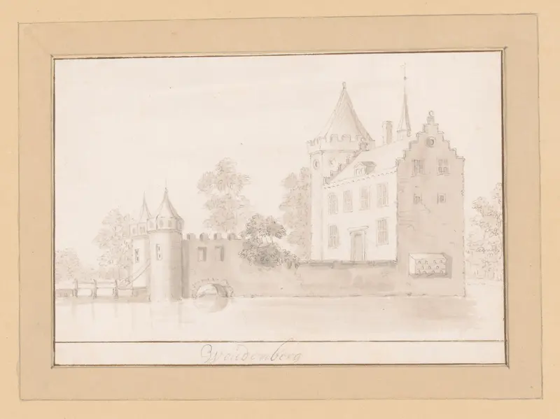 Gezicht op Kasteel Groenewoude in Woudenberg Wall Art by J. Stellingwerf - High-Resolution Digital Print