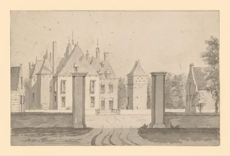 Gezicht op Kasteel Moersbergen bij Doorn Wall Art by anonymous - High-Resolution Digital Print
