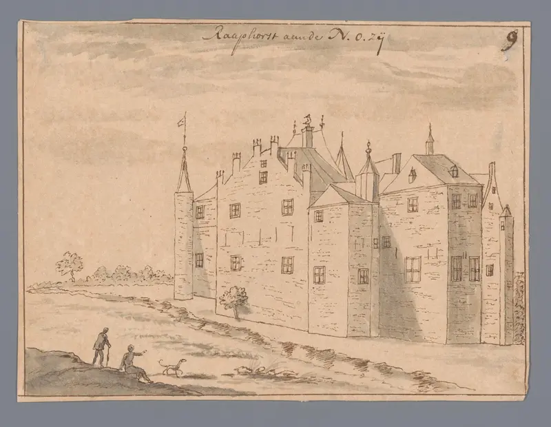 Gezicht op Kasteel Raephorst Wall Art by anonymous - High-Resolution Digital Print