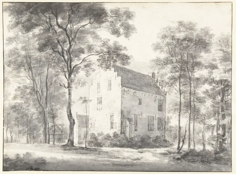 Gezicht op kasteel Waijestein, gezien vanuit het oosten Wall Art by Roelant Roghman - High-Resolution Digital Print