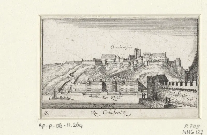 Gezicht op Koblenz Wall Art by Abraham Hogenberg - High-Resolution Digital Print