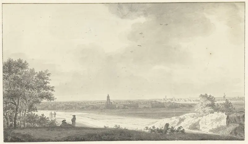 Gezicht op Laren vanaf de heide Wall Art by Pieter Jan van Liender - High-Resolution Digital Print